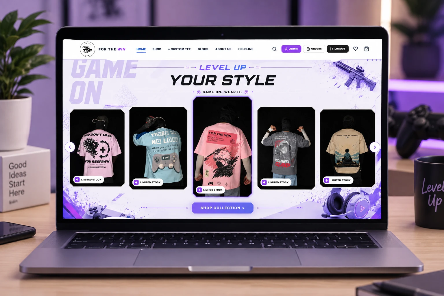 For The Win website preview