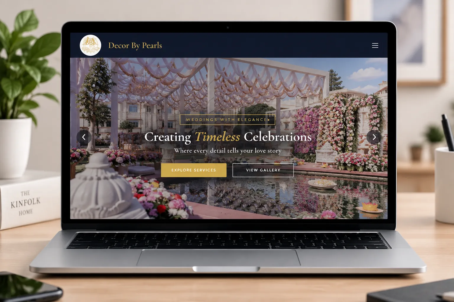 Decor By Pearls website preview