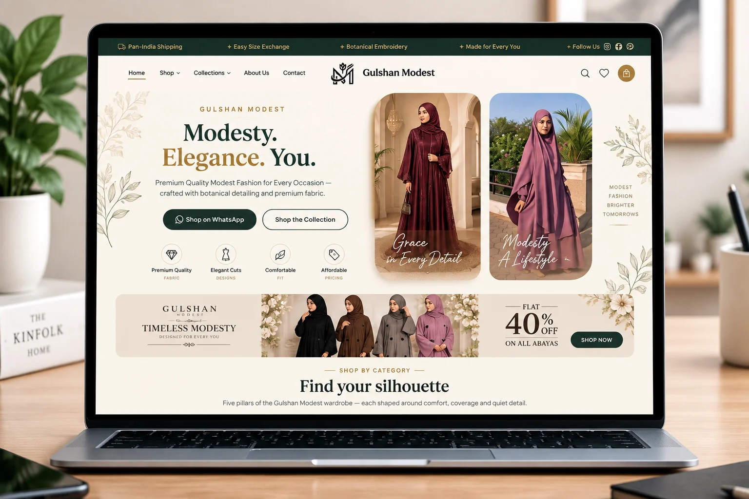 Gulshan Modest website preview